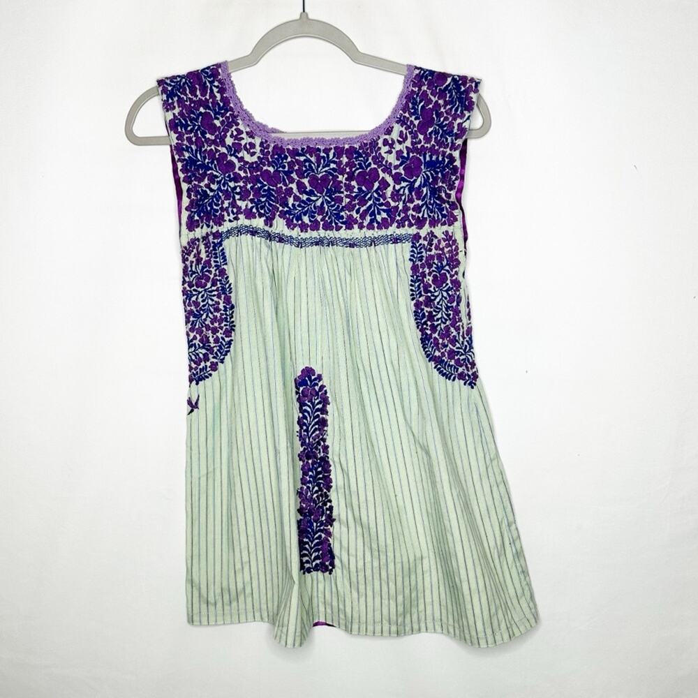 MI GOLONDRINA Printed Bateau Neckline Blouse in Size Small